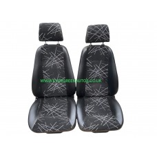 Microcar mc2 pair of front seats charcoal /grey 